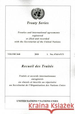 Treaty Series 2648 I: Nos. 47163-47173 United Nations 9789219006201 United Nations - książka