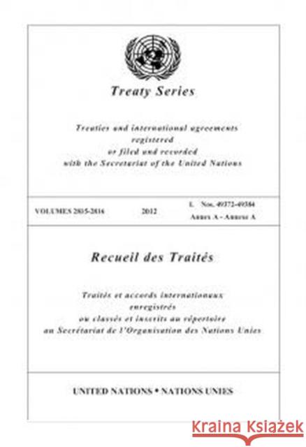 Treaty Series 2815 - 2816 United Nations 9789219008014 United Nations - książka