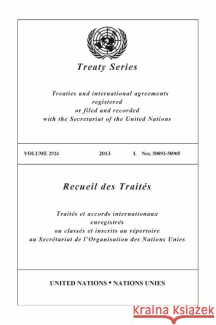 Treaty Series 2924 United Nations 9789219008892 United Nations - książka