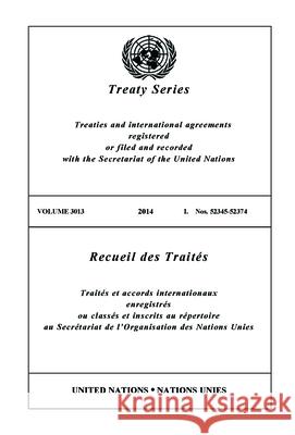 Treaty Series 3013 (English/French Edition) United Nations Office of Legal Affairs 9789219009790 United Nations - książka