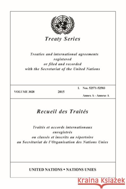 Treaty Series 3028 (English/French Edition) United Nations Office of Legal Affairs 9789219700017 United Nations - książka