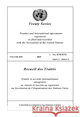 Treaty Series 3039 (English/French Edition) United Nations Office of Legal Affairs 9789219009950 United Nations - książka