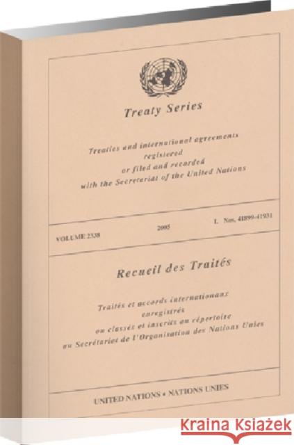 Treaty Series : Volume 2338 United Nations 9789219003248 Eurospan (JL) - książka