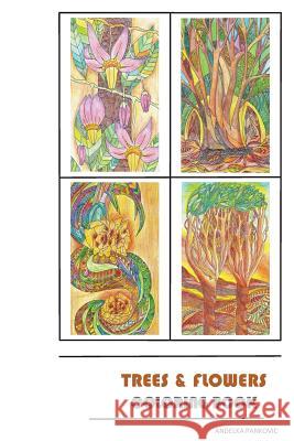 Trees & Flowers: Coloring Book for Adults Andelka Pankovic 9781542815703 Createspace Independent Publishing Platform - książka