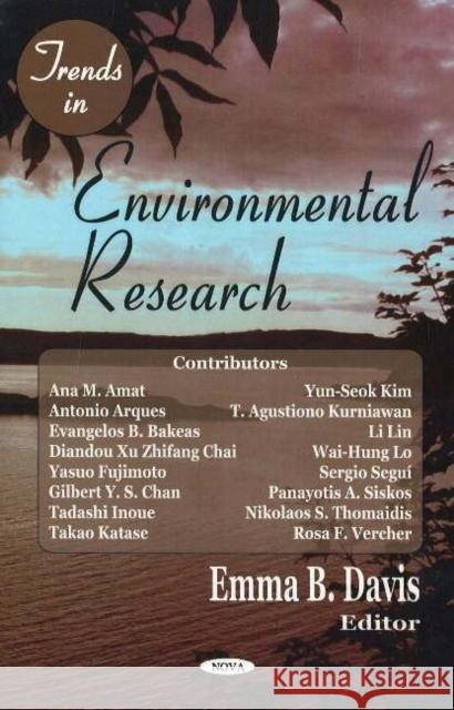 Trends in Environmental Research Emma B Davis 9781594544859 Nova Science Publishers Inc - książka