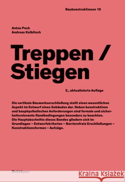 Treppen-Stiegen Anton Pech Andreas Kolbitsch Anton Pech 9783035625516 Birkhauser - książka