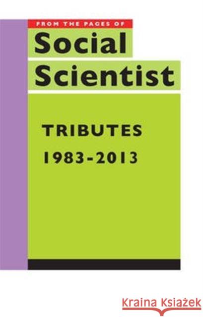 Tributes, 1983-2013 Social, Social 9789382381174 John Wiley & Sons - książka