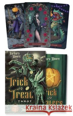 Trick or Treat Tarot: Small Kit Edition Barbara Moore Jonathan Hunt 9780738784885 Llewellyn Publications - książka