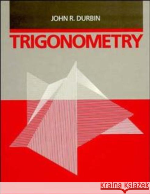 Trigonometry John R. Durbin Durbin 9780471033660 John Wiley & Sons - książka