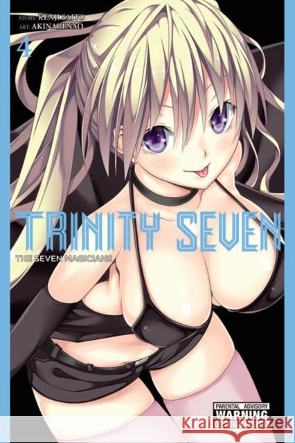 Trinity Seven, Volume 4: The Seven Magicians Kenji Saitou Akinari Nao 9780316263696 Yen Press - książka