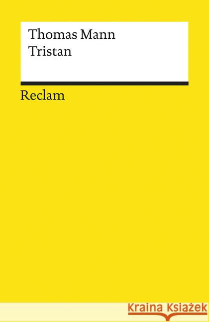 Tristan Mann, Thomas 9783150196496 Reclam, Ditzingen - książka