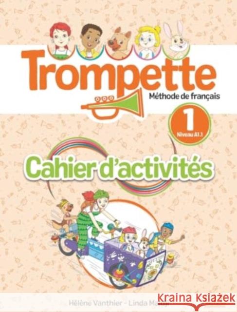 Trompette 1: Niveau A1.1 - Cahier d'activites + audio Helene Vanthier 9782090358933 CLE International - książka