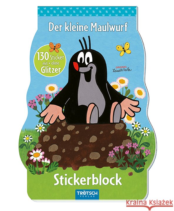 Trötsch Der kleine Maulwurf Stickerblock  4251901590244 Trötsch - książka