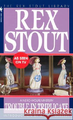 Trouble in Triplicate Rex Stout Katharine Kerr 9780553242478 Crimeline - książka