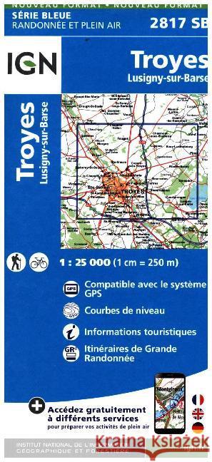 Troyes / Lusigny-sur-Barse: 2015  9782758534761 Institut Geographique National - książka