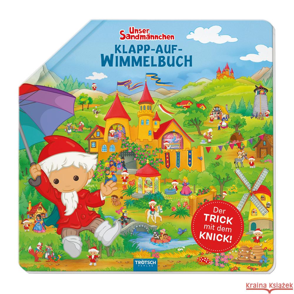 Trötsch Unser Sandmännchen Klapp-auf-Wimmelbuch Pappenbuch  9783988021663 Trötsch - książka