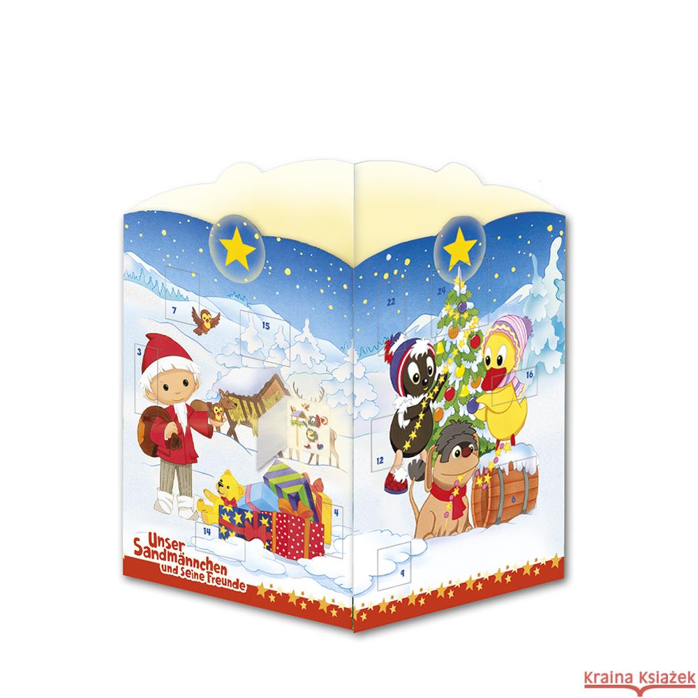 Trötsch Unser Sandmännchen Postkarte zum Aufstellen Windlicht-Adventskalender Sandmann  9783965523180 Trötsch - książka
