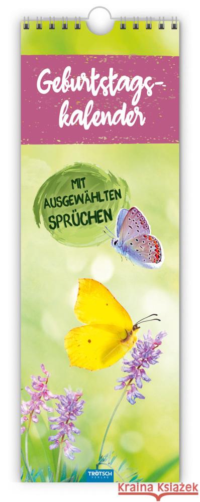 Trötsch Wandkalender Geburtstagskalender mit ausgewählten Sprüchen  9783965528154 Trötsch - książka