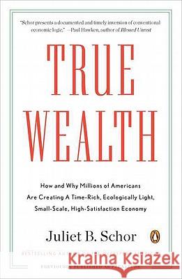 True Wealth: How and Why Millions of Americans Are Creating a Time-Rich, Ecologically Light, Small-Scale, High-Satisfaction Economy Juliet B. Schor 9780143119425 Penguin Books - książka