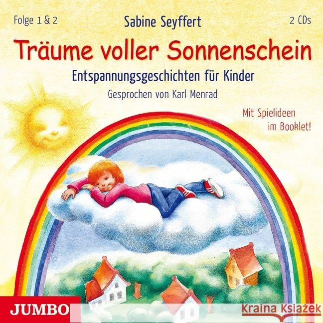 Träume voller Sonnenschein - Entspannungsgeschichten für Kinder, 2 Audio-CDs : CD Standard Audio Format, Lesung Seyffert, Sabine 9783833738746 Jumbo Neue Medien - książka