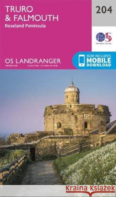 Truro & Falmouth: Roseland Peninsula  9780319263969 Ordnance Survey - książka