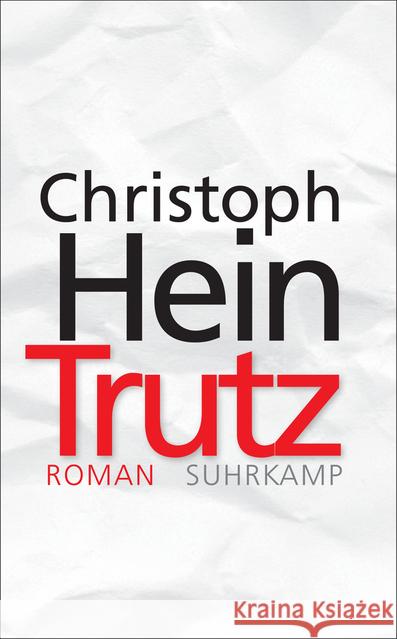 Trutz : Roman Hein, Christoph 9783518468647 Suhrkamp - książka