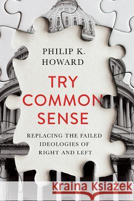 Try Common Sense: Replacing the Failed Ideologies of Right and Left Philip K. Howard 9781324001768 W. W. Norton & Company - książka