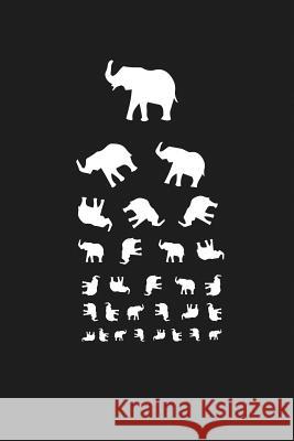 Tumbling Elephants: Animal Eye Chart Midwest Merchandise 9781795437028 Independently Published - książka