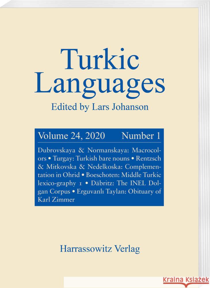 Turkic Languages. Vol.24 : (2020/1)  9783447180894 Harrassowitz - książka