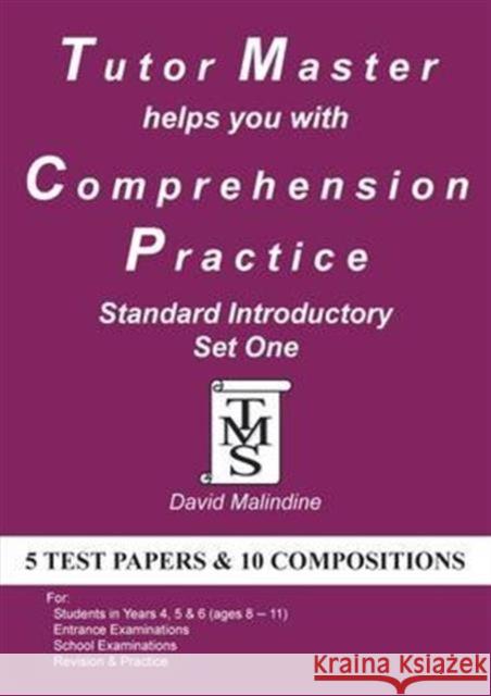 Tutor Master Helps You with Comprehension Practice - Standard Introductory Set One David Malindine 9780955590979 Tutor Master Services - książka