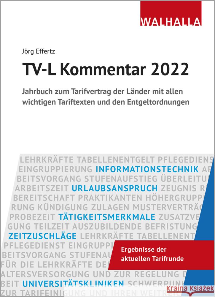 TV-L Kommentar 2022 Effertz, Jörg 9783802979156 Walhalla Fachverlag - książka