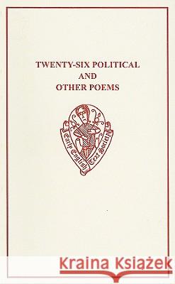 Twenty-Six Political and Other Poems J. Kail 9780859916653 Early English Text Society - książka