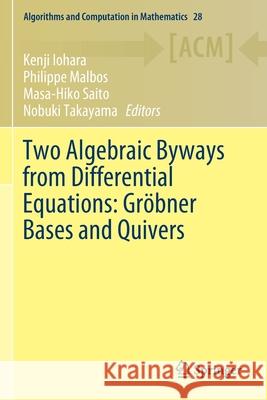 Two Algebraic Byways from Differential Equations: Gröbner Bases and Quivers Iohara, Kenji 9783030264567 Springer - książka