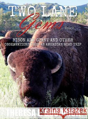 Two Lane Gems, Vol. 2: Bison are Giant and Other Observations from an American Road Trip Goodrich, Theresa L. 9780960049523 Local Tourist - książka