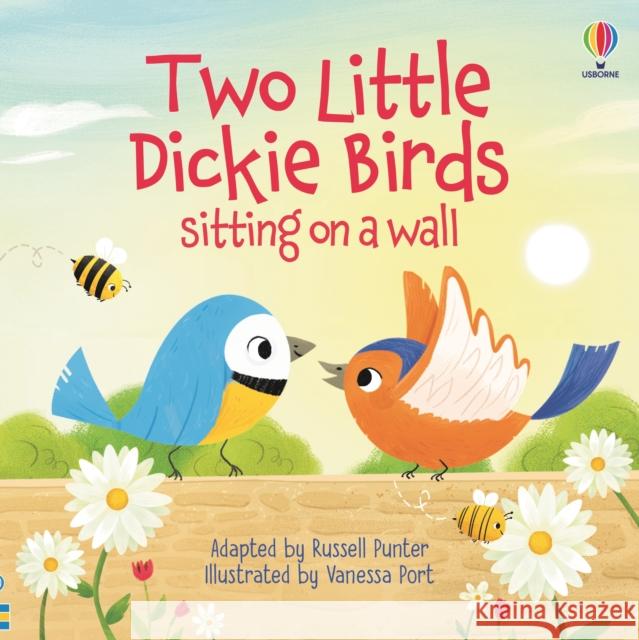 Two Little Dickie Birds sitting on a wall Russell Punter 9781803705002 Usborne Publishing Ltd - książka