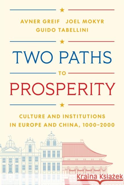 Two Paths to Prosperity: Culture and Institutions in Europe and China, 1000-2000 Guido Tabellini 9780691265940 Princeton University Press - książka
