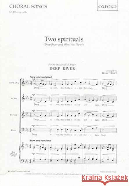 Two Spirituals  9780193428638 Oxford University Press - książka