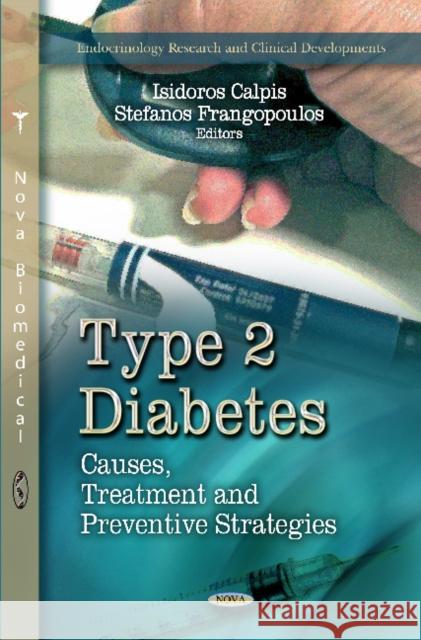 Type 2 Diabetes: Causes, Treatment & Preventive Strategies Isidoros Calpis, Stefanos Frangopoulos 9781620810163 Nova Science Publishers Inc - książka