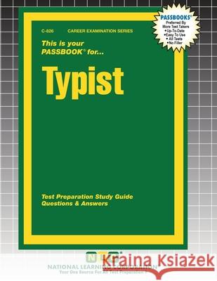 Typist Passbooks 9781799308263 National Learning Corp - książka