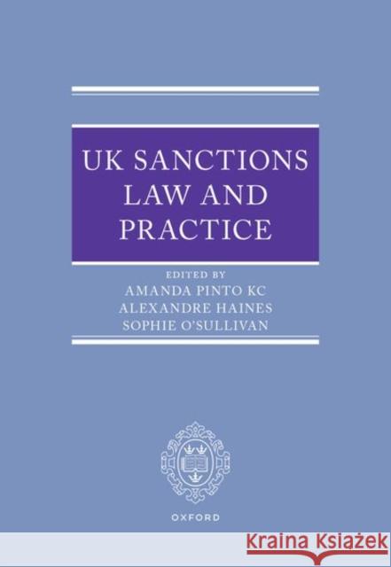 UK Sanctions Law and Practice  9780198964179 Oxford University Press - książka