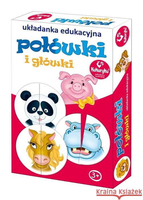 Układanka - Połówki i Główki  5901738560352 Adamigo - książka