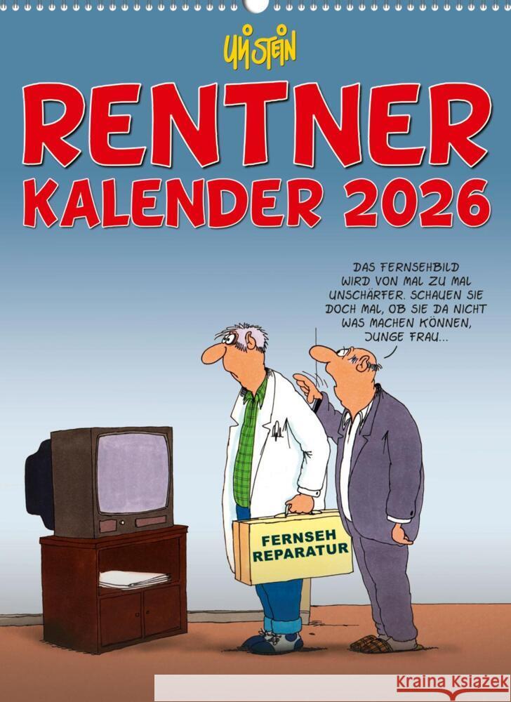 Uli Stein Rentnerkalender 2026: Monatskalender für die Wand Stein, Uli 9783830322481 Lappan Verlag - książka