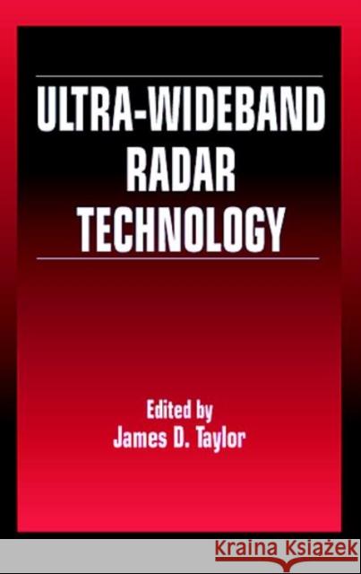 Ultra-wideband Radar Technology James D. Taylor 9780849342677 CRC Press - książka