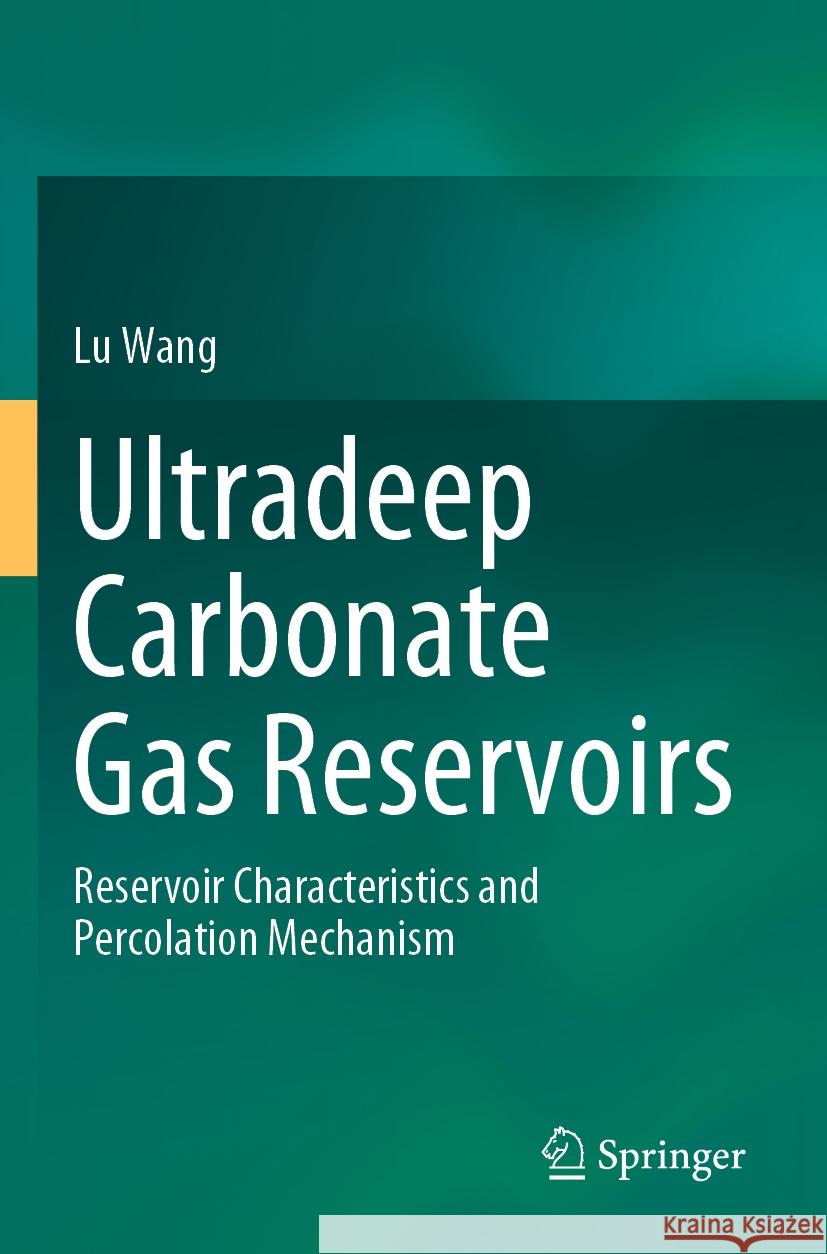 Ultradeep Carbonate Gas Reservoirs: Reservoir Characteristics and Percolation Mechanism Lu Wang 9789811997105 Springer - książka
