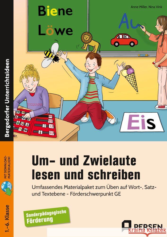 Um- und Zwielaute lesen und schreiben Miller, Anne, Vink, Nina 9783403209522 Auer Verlag in der AAP Lehrerwelt GmbH - książka