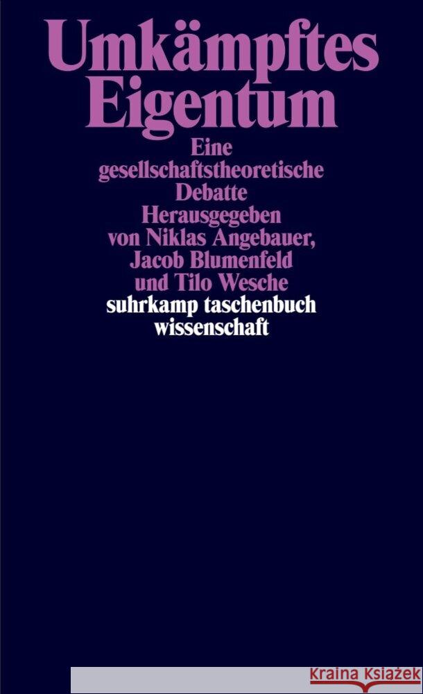 Umkämpftes Eigentum  9783518300503 Suhrkamp - książka