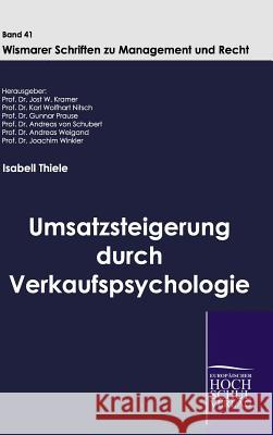 Umsatzsteigerung durch Verkaufspsychologie Thiele, Isabell 9783941482753 Europäischer Hochschulverlag - książka