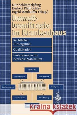 Umweltbeauftragte Im Krankenhaus: Rechtlicher Hintergrund, Qualifikation, Einbindung in Die Betriebsorganisation Schimmelpfeng, Lutz 9783540579762 Not Avail - książka