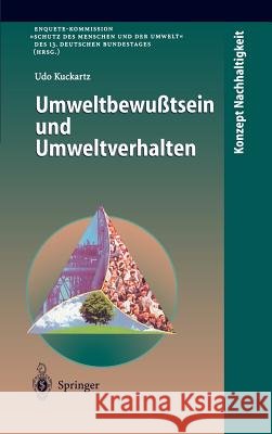 Umweltbewußtsein Und Umweltverhalten Kuckartz, Udo 9783540636588 Springer - książka