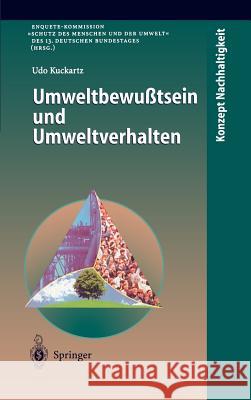 Umweltbewußtsein Und Umweltverhalten Kuckartz, Udo 9783540636588 Springer - książka